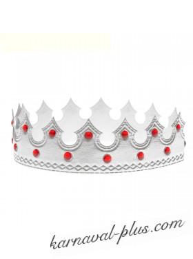 Корона Принц карнавальная, цвет серебро